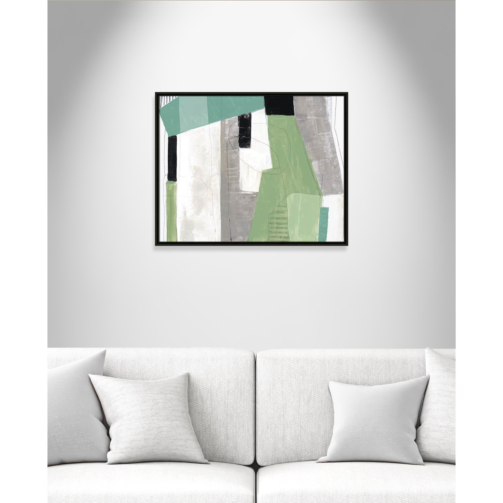 Evergreen Essence Print, No Mat, Espresso Floater Frame - Fine Art Canvas Print, 23.5" H x 29.5" W x 2" D