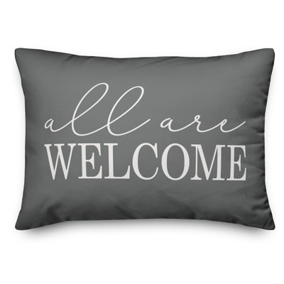  Housse et insert pour coussin rectangulaire All All Welcome