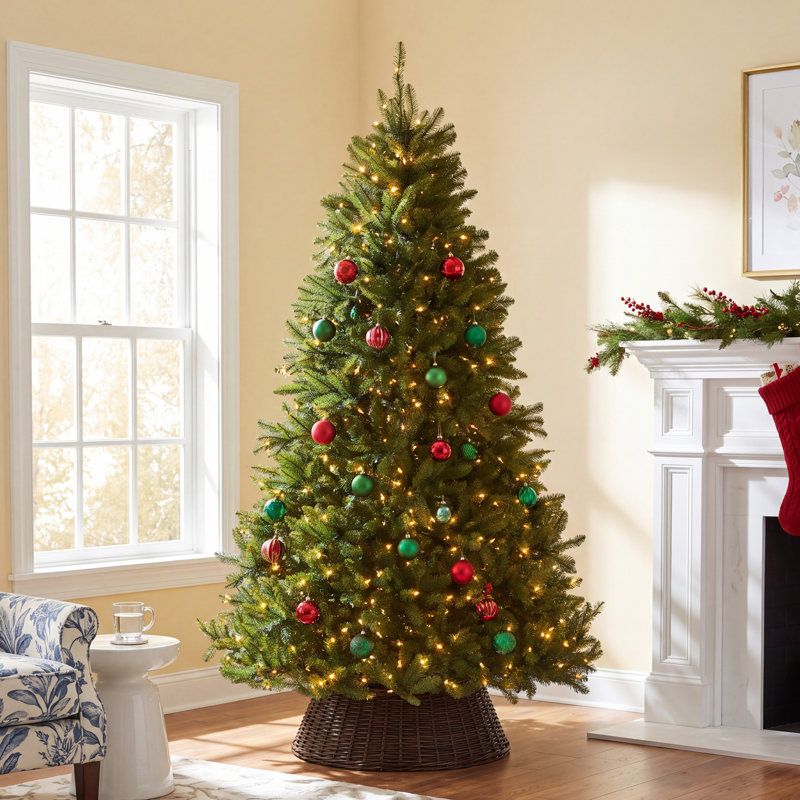 Leterra Pre-Lit Fir Christmas Tree, 7.5'