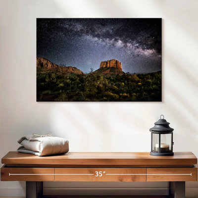 Alvord The Milky Way Over Courthouse Rock In Sedona