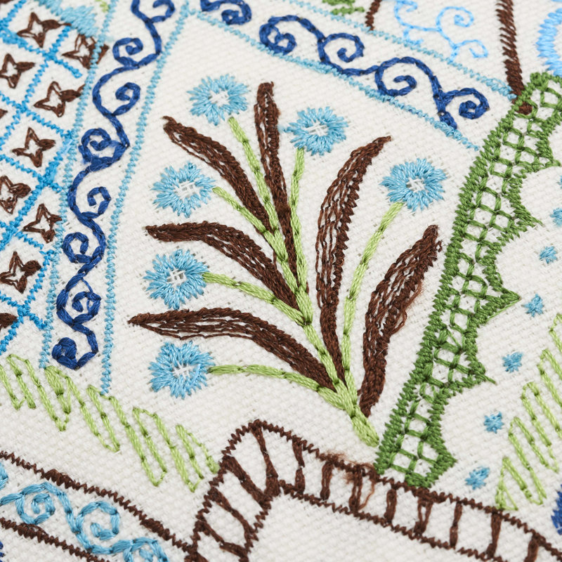 Albizia Embroidery Pillow, 20" x 20"