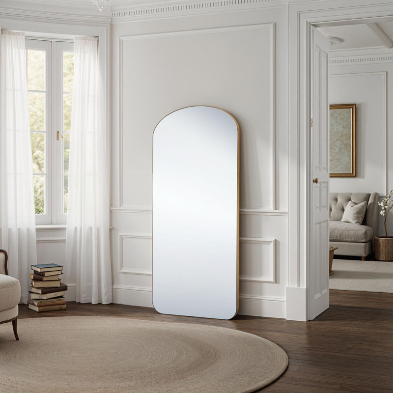 Soho Curved Arch Full Length Mirror, Gold , 170.18 cm H x 71.12 cm W  