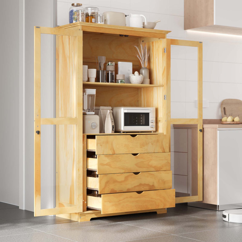 Garde-manger de 44,7 po x 20 po x 75 po, Naturel
