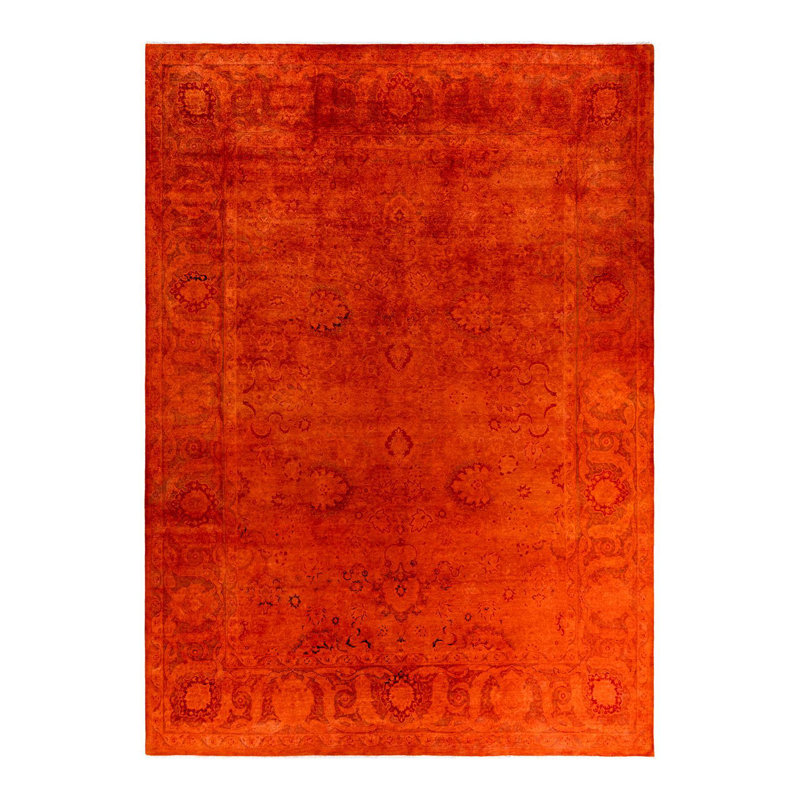 Overyed One-of-a-Kind Rectangle 9'2" X 12'8" Hand Knotted Area Rug