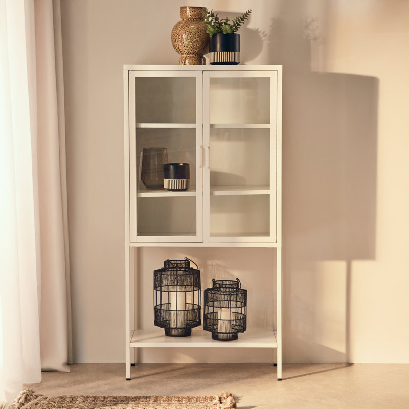 Jhonna 2 -Door 2 -Shelf, White