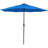 Caleb Solar Lighted Solid Octagon Market Umbrella - Pacific Blue-1128970364