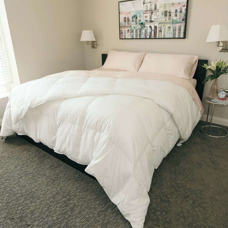 Colossal King White Cotton Down Alternative Comforter