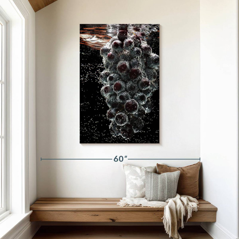 Yarlin Submerged Grapes, 45" H x 30" W