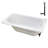 66'' x 34'' Acrylic Soaking Drop-In Bathtub, Drain Included-97544682