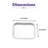 MINIATURE Premium Porcelain Miniature Ivory Square Plate, 4.5"x4.5" | Microwave & Dishwasher Safe