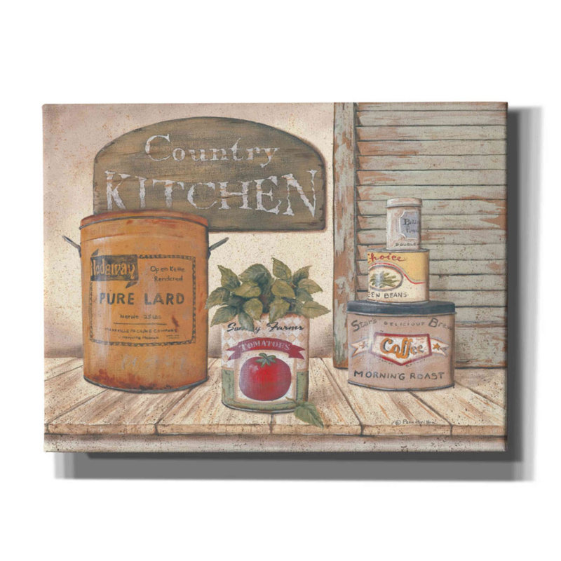 «Mom's Kitchen II» par Pam Britton, art mural sur toile, H 12 po x l 16 po x P 0,75 po