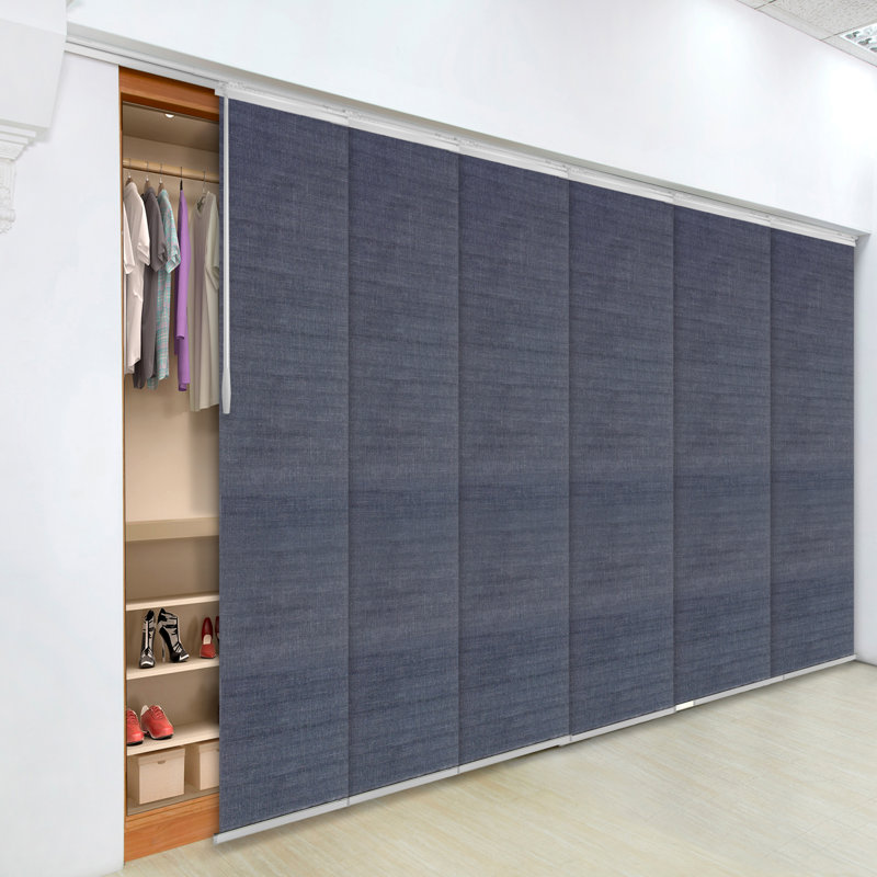 Store vertical semi-diaphane, L 130 po x L 94 po, Gris