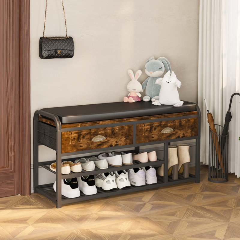 Banc de rangement en similicuir Beppina