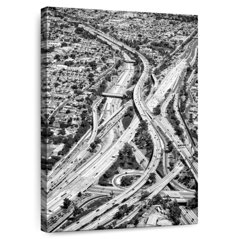 Mehar Black California Los Angeles Freeway, 48" H x 32" W