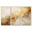 «Beige and Gold Marble Lightning I», ensemble d'art mural sur toile à formes abstraites-112014601-107747022