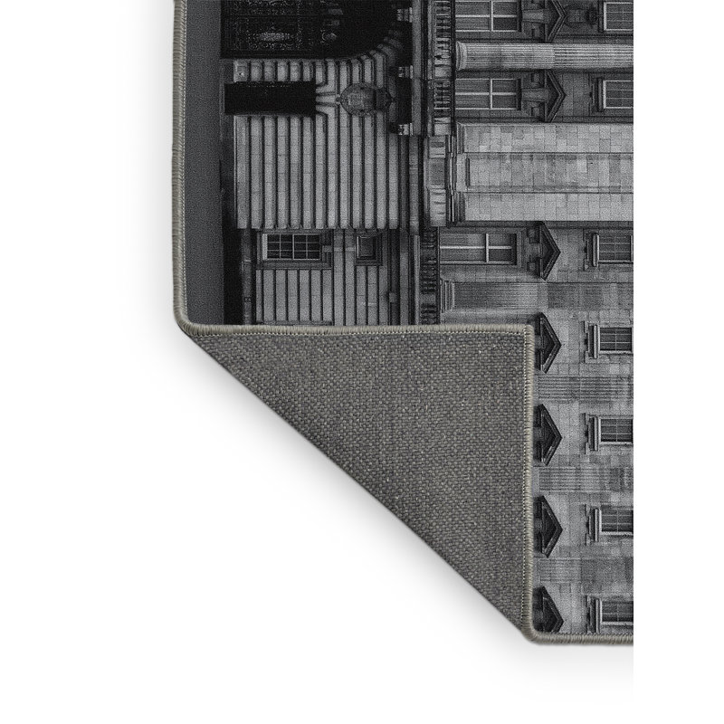 Tapis noir/gris, Rectangle 5 pi x 8 pi