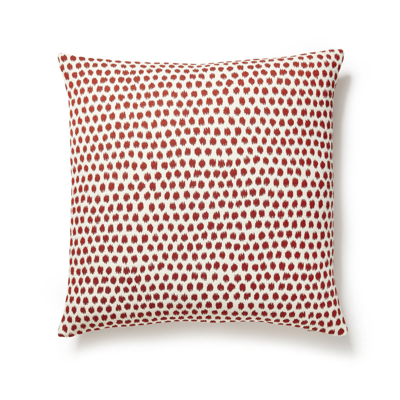 Housse de coussin et insert La Boheme, Cornaline, H 22 po x l 22 po, Carré