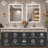 Lunara UL Certified Frameless Backlit LED Bathroom Vanity Mirror with 5mm Tempered Glass, 3-Color Temp, Dimmable, Anti-Fog-544654492