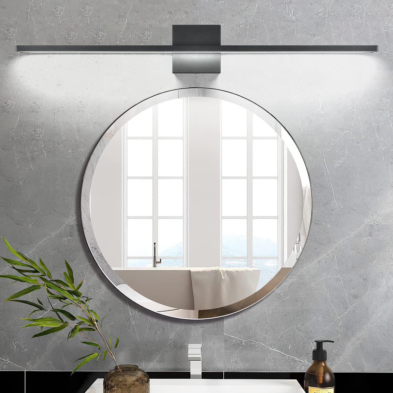 Bathroom Vanity Light Fixtures Modern Acrylic LED Wall Lights Over Mirror  16W