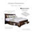 Goldene Solid Wood Sleigh Storage Bed-29850049-29850114
