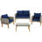 Tirrell 4 - Person Patio Conversation Set