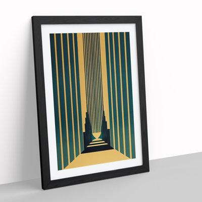 Art Deco Architecture No.1 Skyscraper - Single Picture Frame Print
