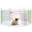 Pet Playpen Dog Puppy Pen Metal Crate Kennel with Door 60H x Φ156cm