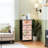 4 Drawer Dresser for Bedroom, Narrow Chest of Drawers, Wooden Top and Study Iron Frame 18"x37.5"-(WxH)