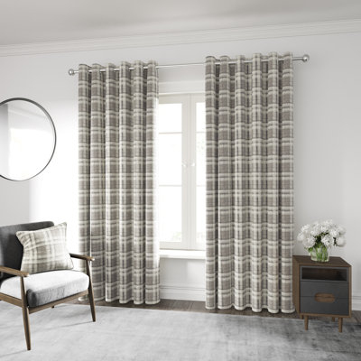 Harriet Lined Eyelet Room Darkening Curtains