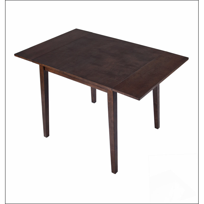 Table de salle à manger extensible de 29 à 45 po pour 4 personnes, table de cuisine pliante avec pieds en bois d'hévéa