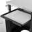 40" Outdoor Grill Cart With Storage Cabinet & Waterproof Cover, Stainless Steel Top Pizza Oven Table