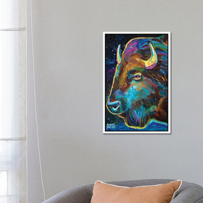 Galactic Buffalo 1 Piece Painting on Canvas
