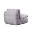 Fauteuil ergonomique en velours côtelé gris, facile à assembler Fauteuil ergonomique en velours côtelé
