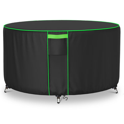 Waterproof Outdoor Table Cover For Round Table Dining Set by Rebrilliant