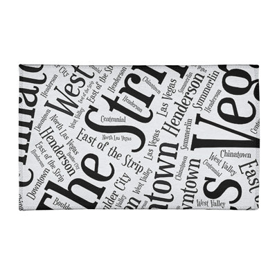 Tapis à tissage plat area black
