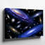 Toile dans un tableau cosmique à couper le souffle, un tableau de galaxies s'étale sur un fond noir velouté-1437436439