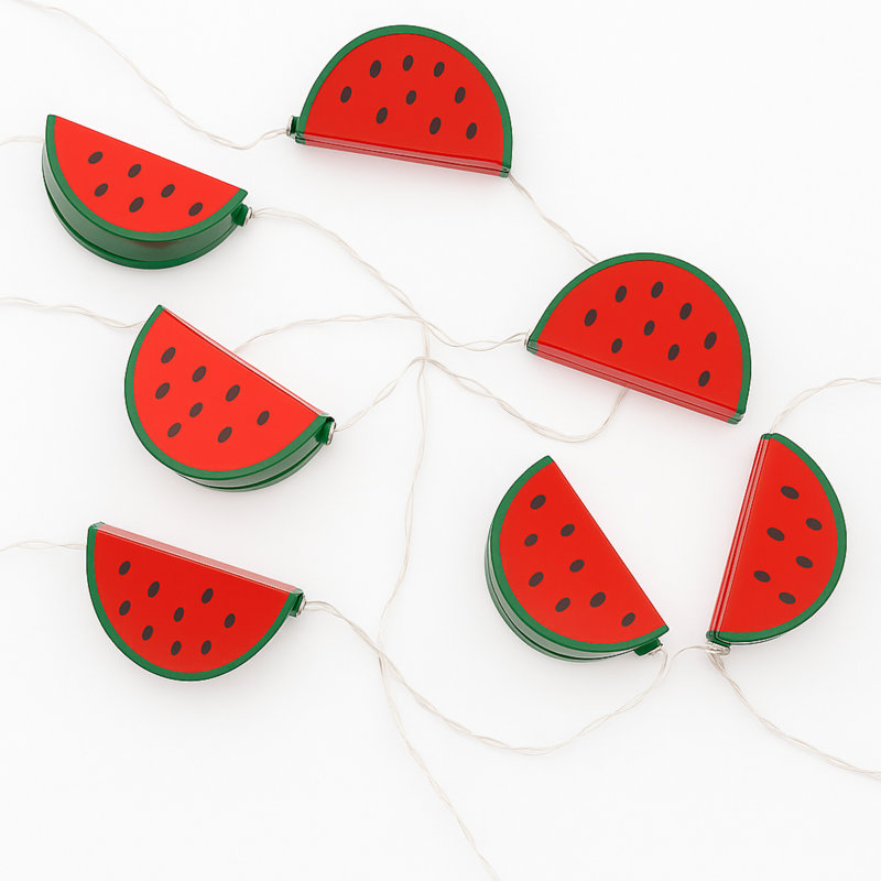 2-Pack 10 LED Watermelon String Lights – Warm White