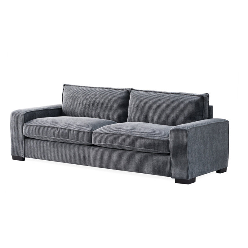 Canapé 3 places spacieux et confortable pour salon moderne, Gris
