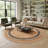 Stylish 3D Printed Area Rug, 4 ft x 4 ft, Cream Color | 70% Cotton / 30% Polyester, 5 mm Pile Height | Antibacterial & Machine Washable, Perfect for Living Room & Bedroom Decor, Soft & Durable Design-914260442