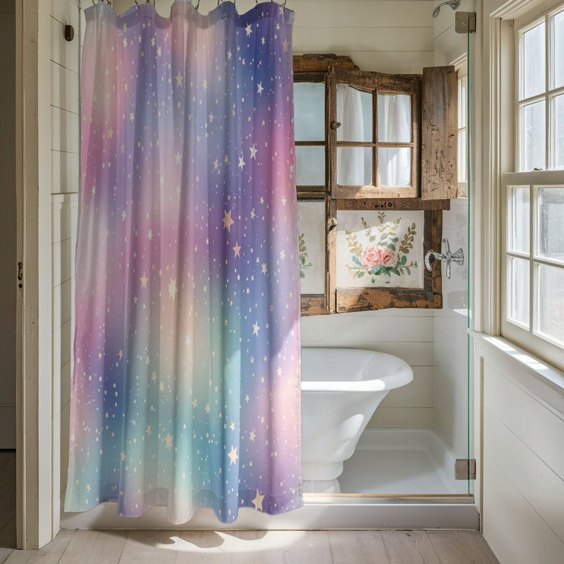 Rideau de douche standard 1 pièce Gentle Star Designs, H 74 po x l 71 po