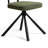 Modern Fabric Upholstered Solid Metal Dining Chairs-1580492433