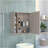 Sines Mirror Medicine Cabinet, With Four Internal Shelves, Double Door, Minimalist Bathroom Storage-1849711840