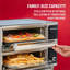 Four à double porte Powerxl Smartsynx, 8 préréglages de cuisson à effleurement rapide, y compris la friture à l'air, le pain grillé, la cuisson au four, le gril, le réchauffage et plus encore, cuire 2 aliments différents en même temps, une grande