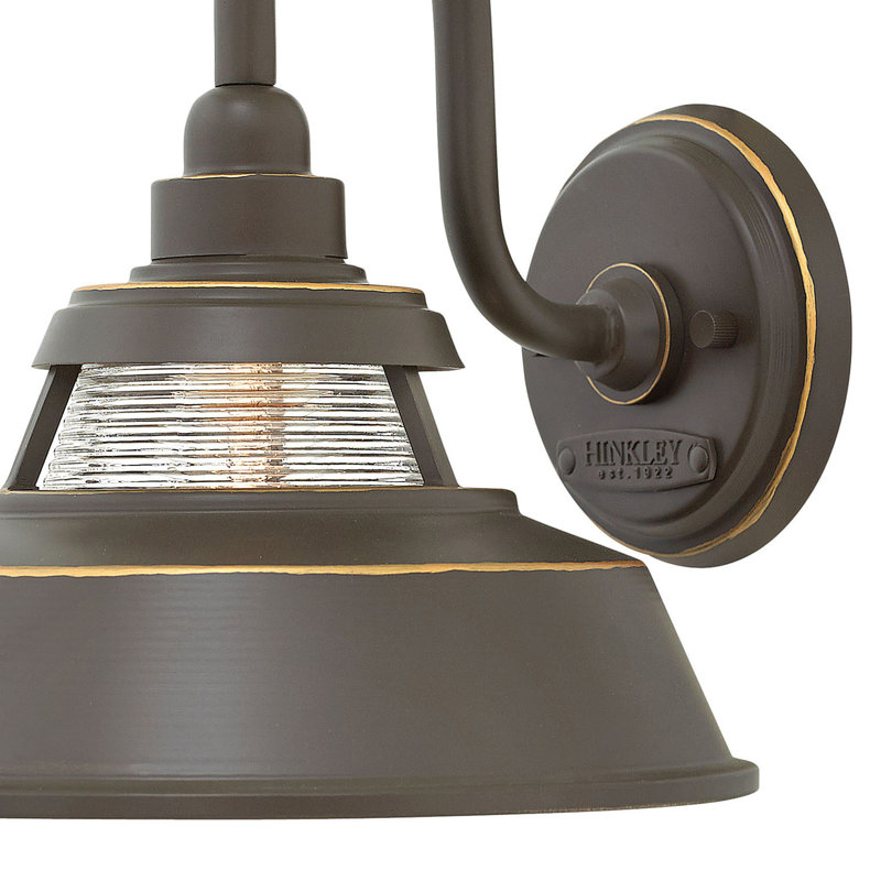 Luminaire de grange d'extérieur Calum, Bronze huilé, H 10 po x l 10 po x P 10 po