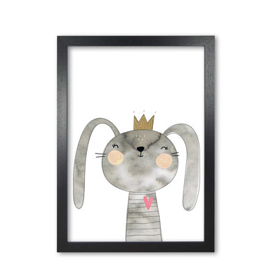 Scandi Grey Bunny - Painting