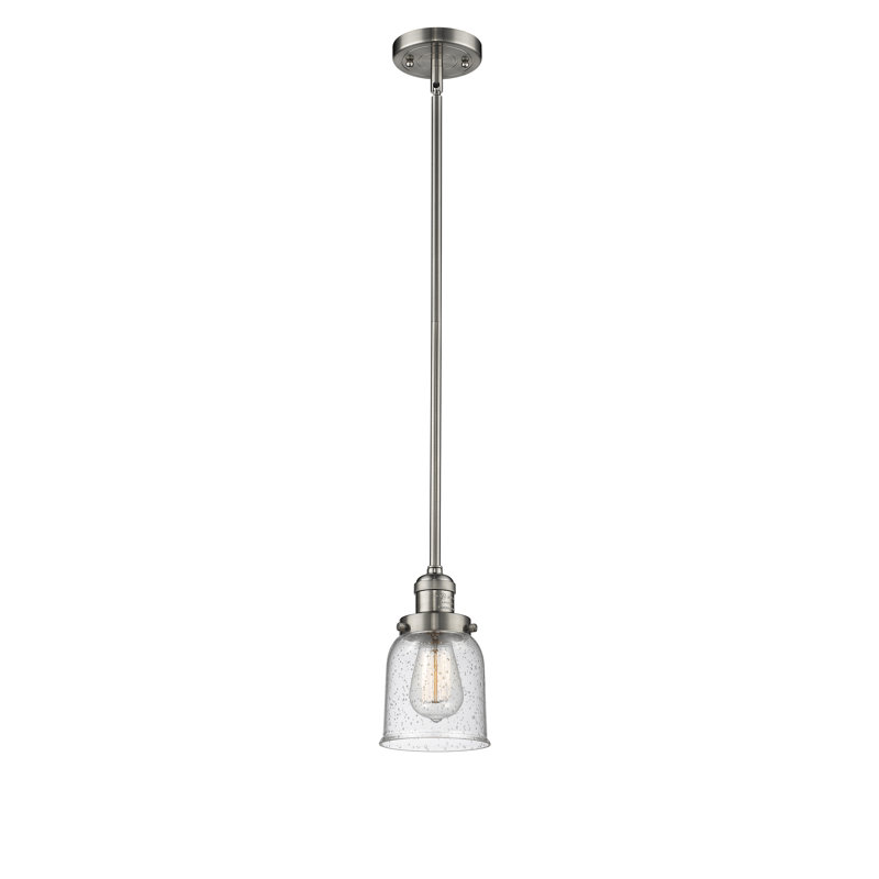 Hardison 1 - Light Single Pendant, Seedy, Brushed Satin Nickel