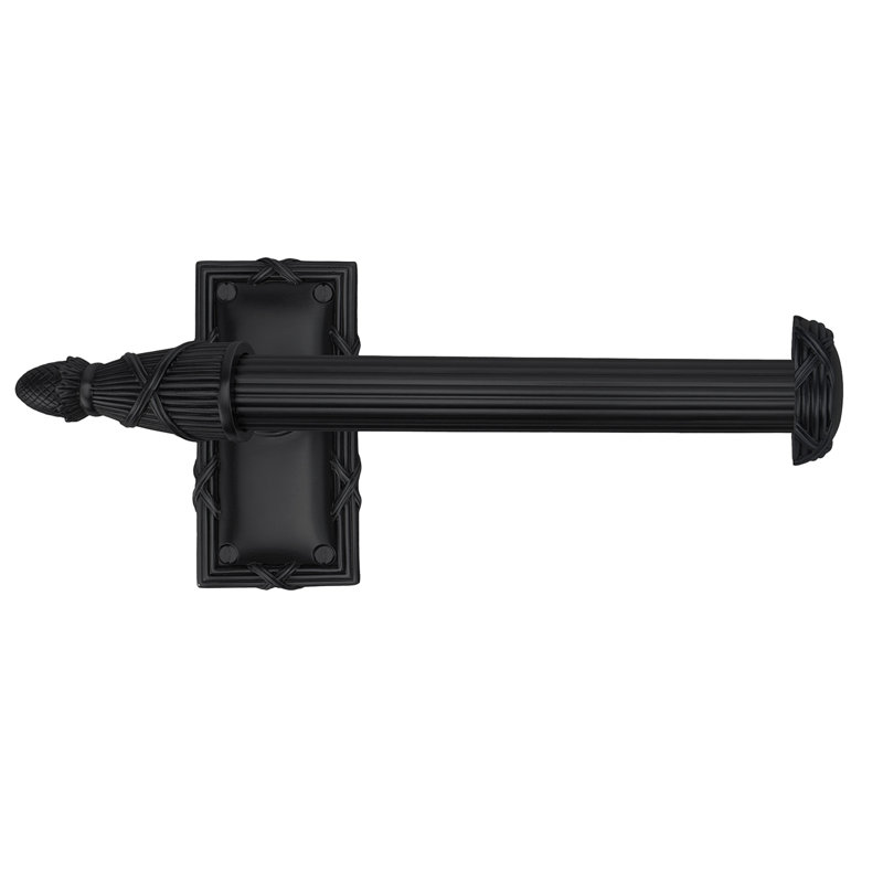 HYDE PARK TISSUE BAR; ANTIQUE NICKEL FINISH, Matte Black