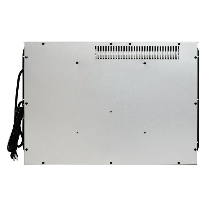 Foyer électrique encastrable de 26 po: appareil de chauffage ultra mince avec bûche et flamme réaliste, télécommande, minuterie, protection contre la surchauffe, chaleur de 1400 W, 5000 / H, encastré de 26 po facile à installer - effet de flamme,