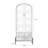White+Brownness Solid Wood+Iron+Glass Display Cases