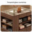 Vitrine de luxe moderne avec tiroirs de rangement, aucun assemblage requis pour la vente au détail de bijoux, de cosmétiques et de boutiques-131673336-131673337